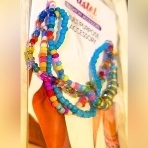 Multipurpose Seed Bead Bracelet & Anklet 4 Stack